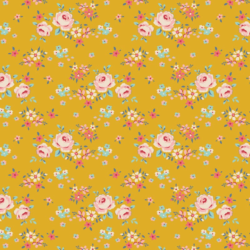 Creating Memories - Spring - Gracie in Yellow - Tilda Fabrics - TIL130117 - Half Yard