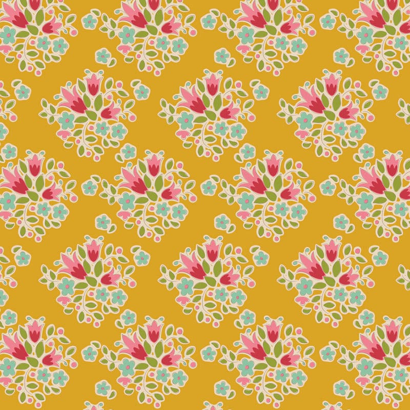 Creating Memories - Spring - Lulu in Yellow - Tilda Fabrics - TIL130123 - Half Yard