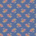 Creating Memories - Summer - Frida in Blue - Tilda Fabrics - TIL130132 - Half Yard