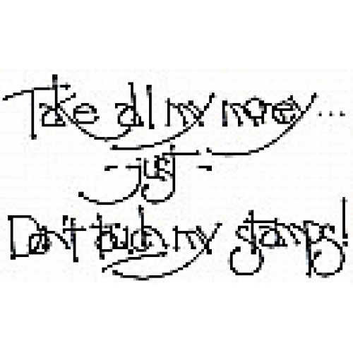Touch My Stamps Art Rubber Stamp  8806H