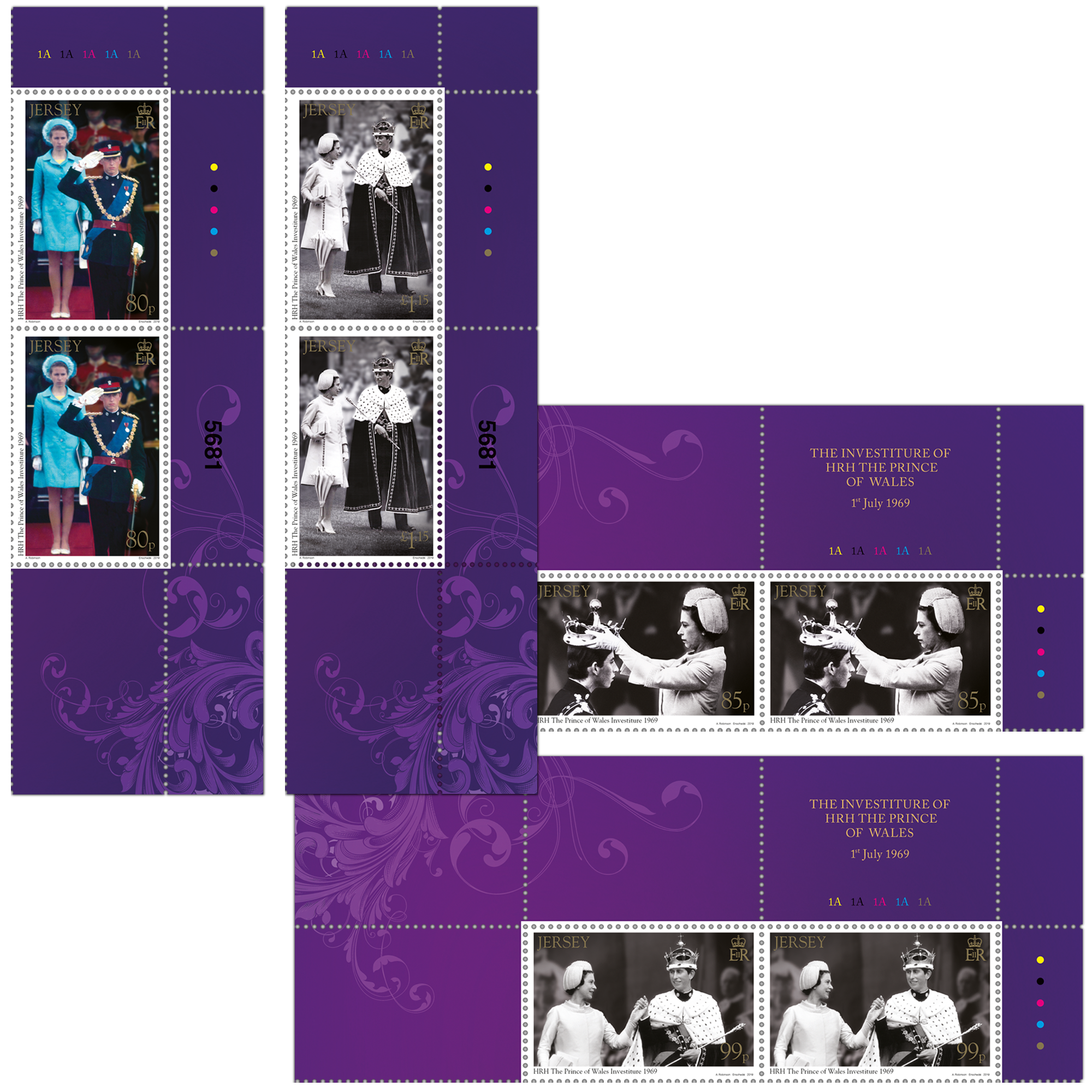 HRH The Prince of Wales Investiture - 50th Anniversary - Pair