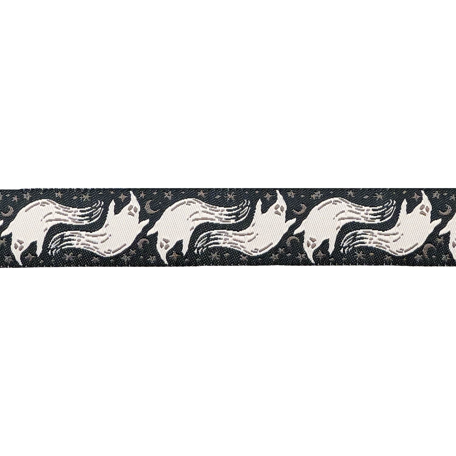 Home Sweet Haunt - Boo in Charcoal - 7/8 width - by Stacy Iest Hsu - One Yard