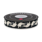 Home Sweet Haunt - Boo in Charcoal - 7/8 width - by Stacy Iest Hsu - One Yard
