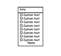 Make my own checklist